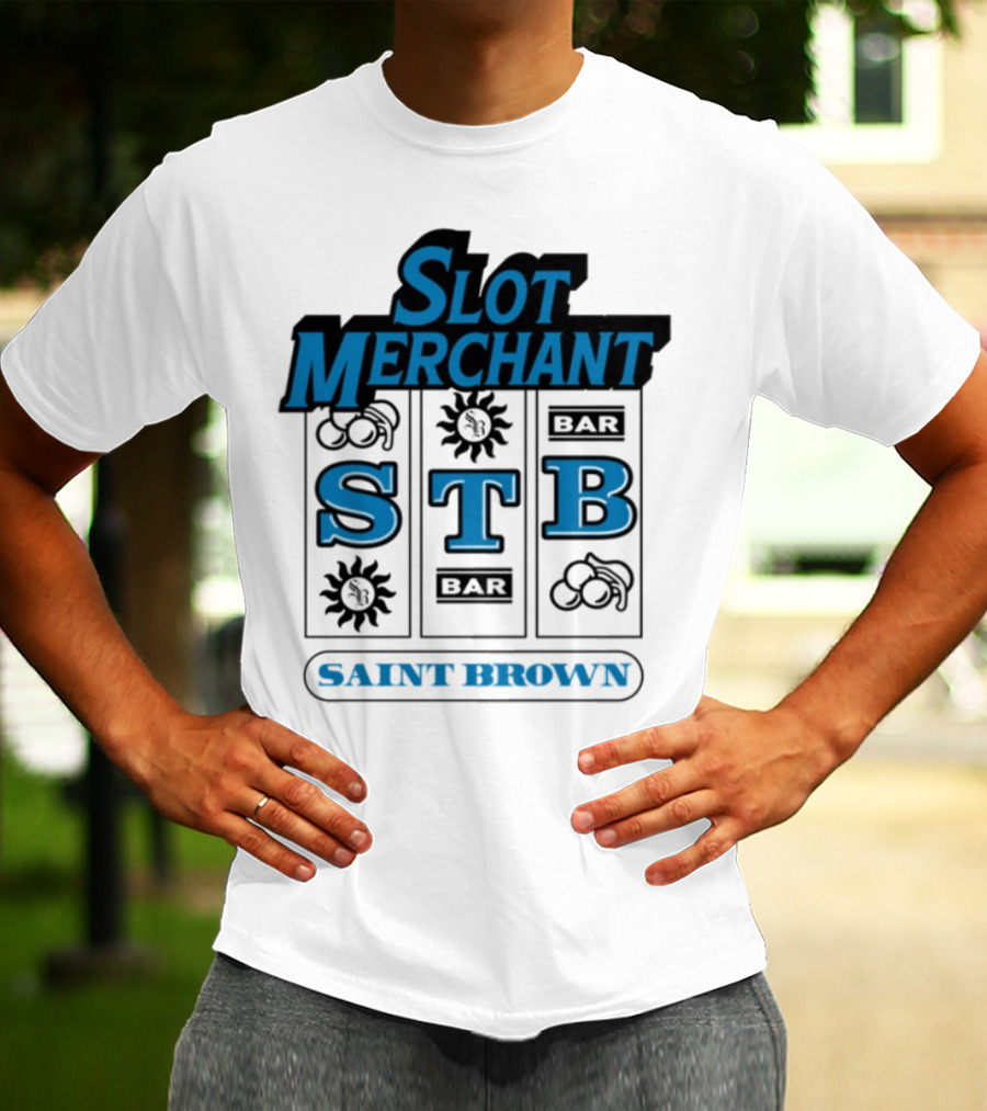 Slot Merchant STB Saint Brown Slot Machine T-Shirt