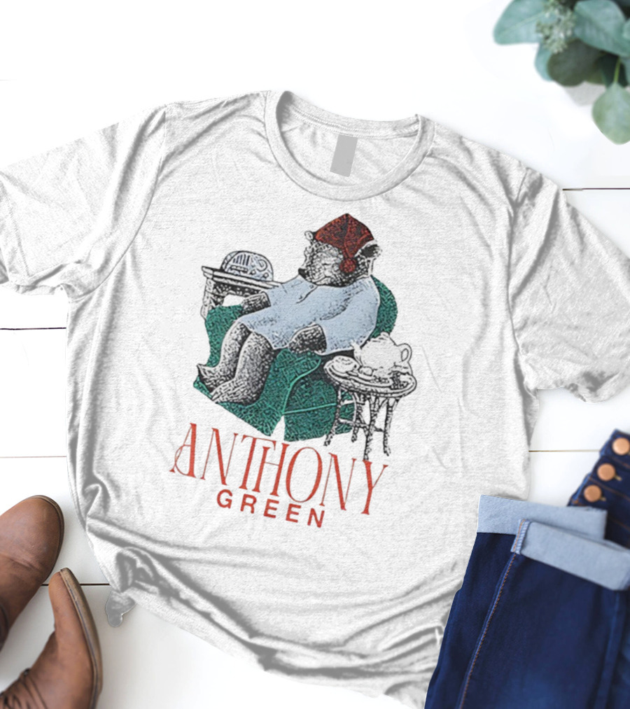 Anthony Green Bear Cozy Sleepy Time Scene T-Shirt