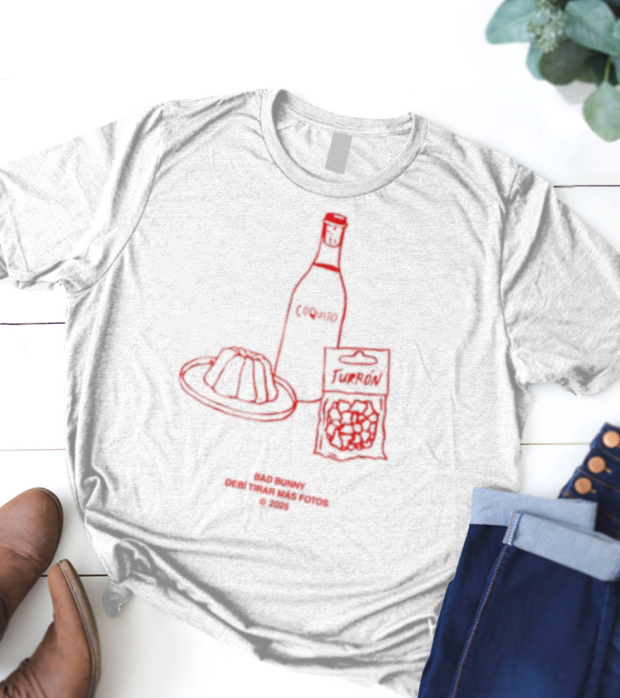 La Receta De Pr Debi Tirar Mas Fotos Coquito Sofrito Frito T-Shirt