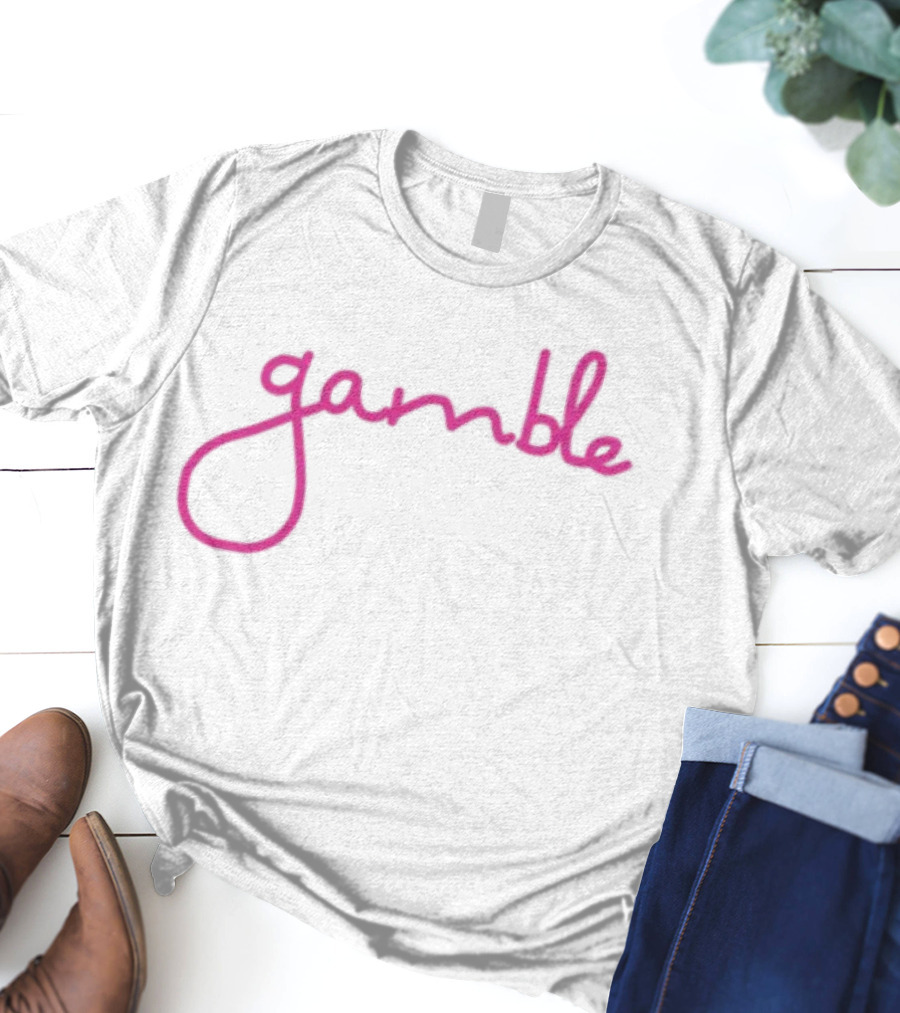 Fuchsia Gamble Script T-Shirt