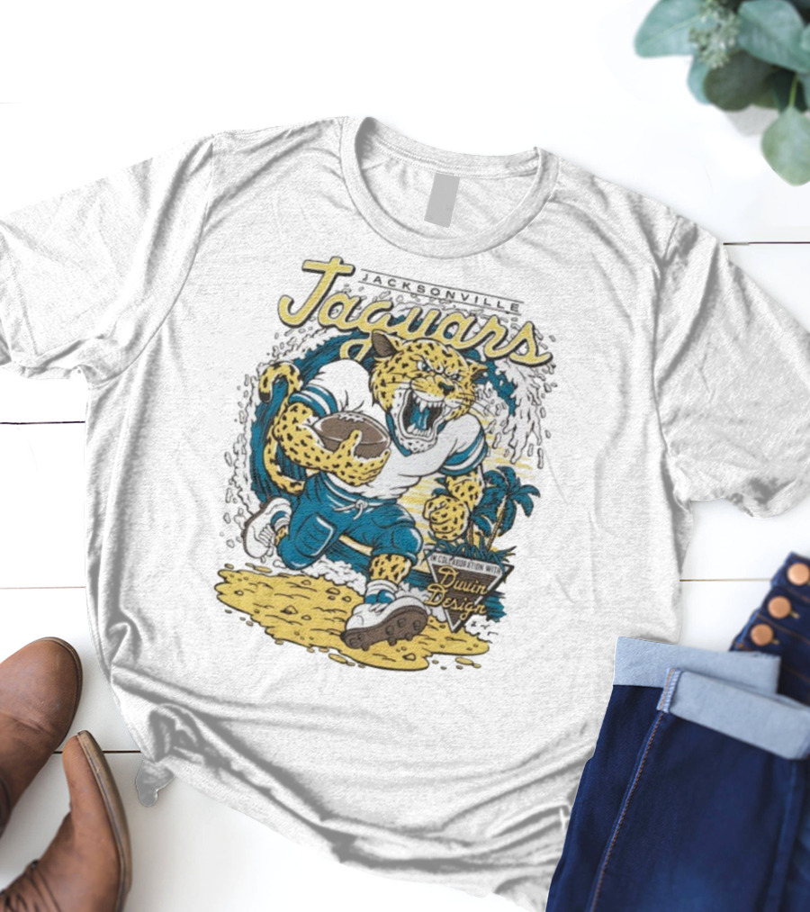 Jacksonville Jaguars Duvin Collaboration NFL Football T-Shirt