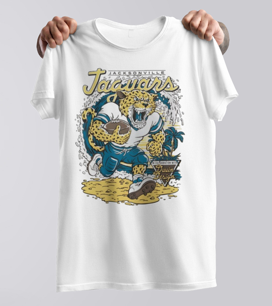 Jacksonville Jaguars Duvin Collaboration NFL Football T-Shirt