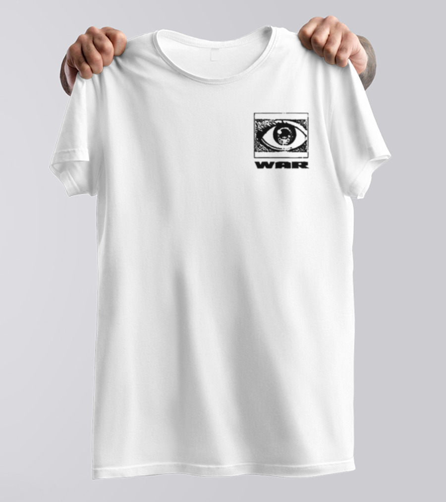 Jasiah War Anime Eye Sketch With Japanese Kanji T-Shirt