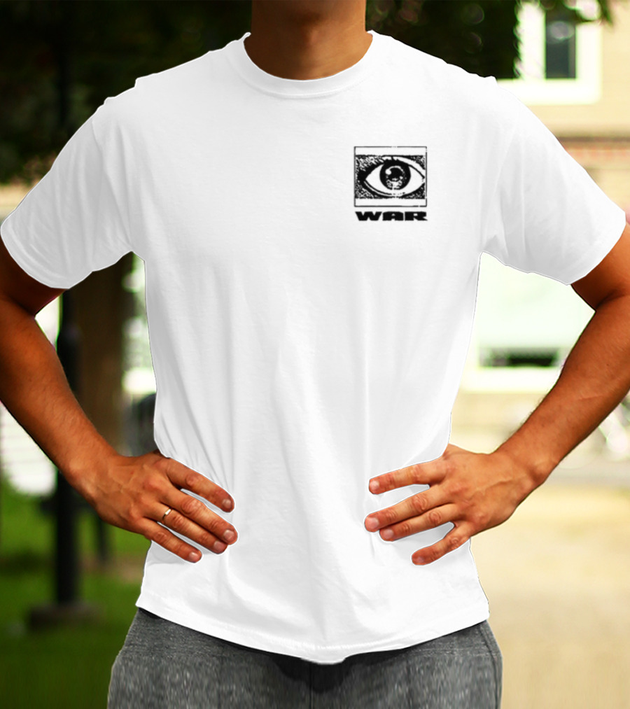 Jasiah War Anime Eye Sketch With Japanese Kanji T-Shirt