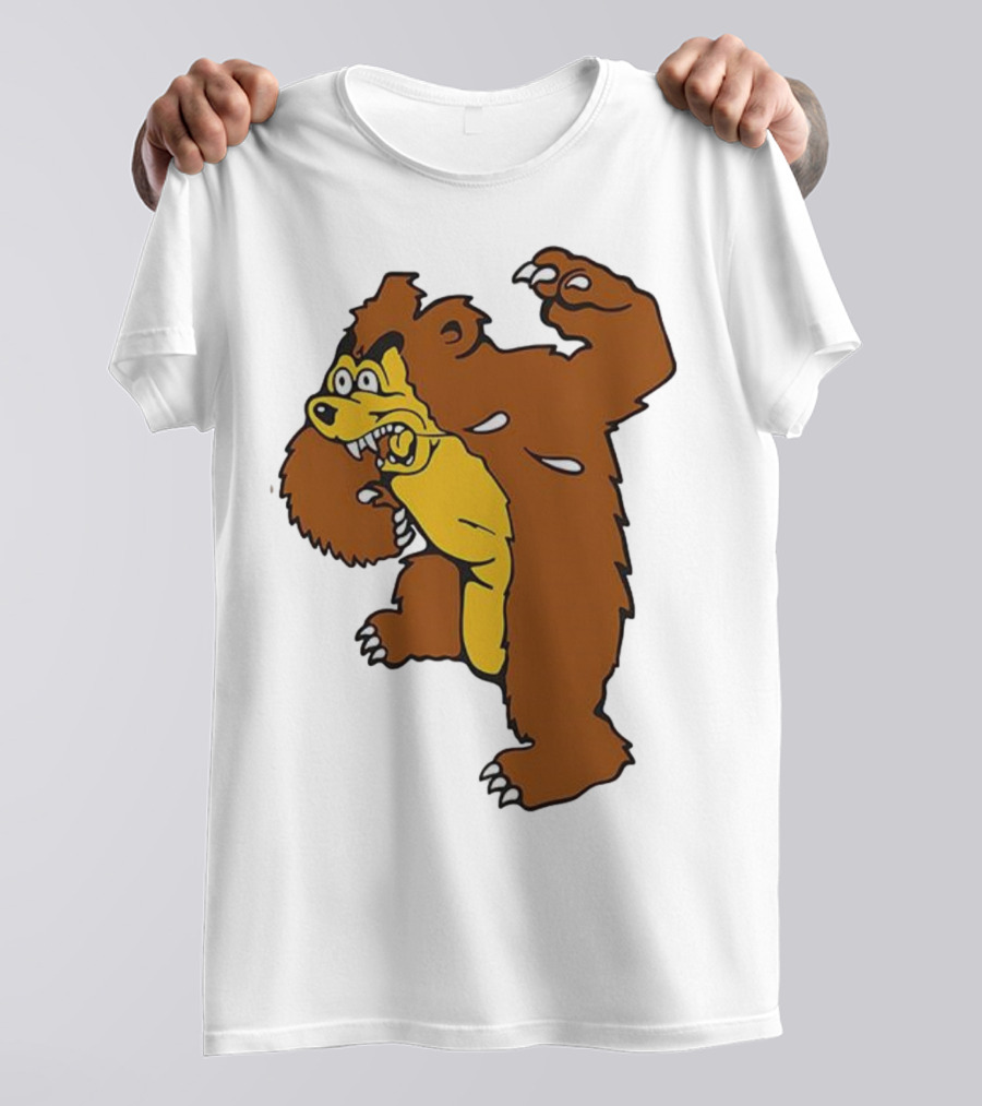 Montana Grizzlies Retro Monety Mascot Bear T-Shirt