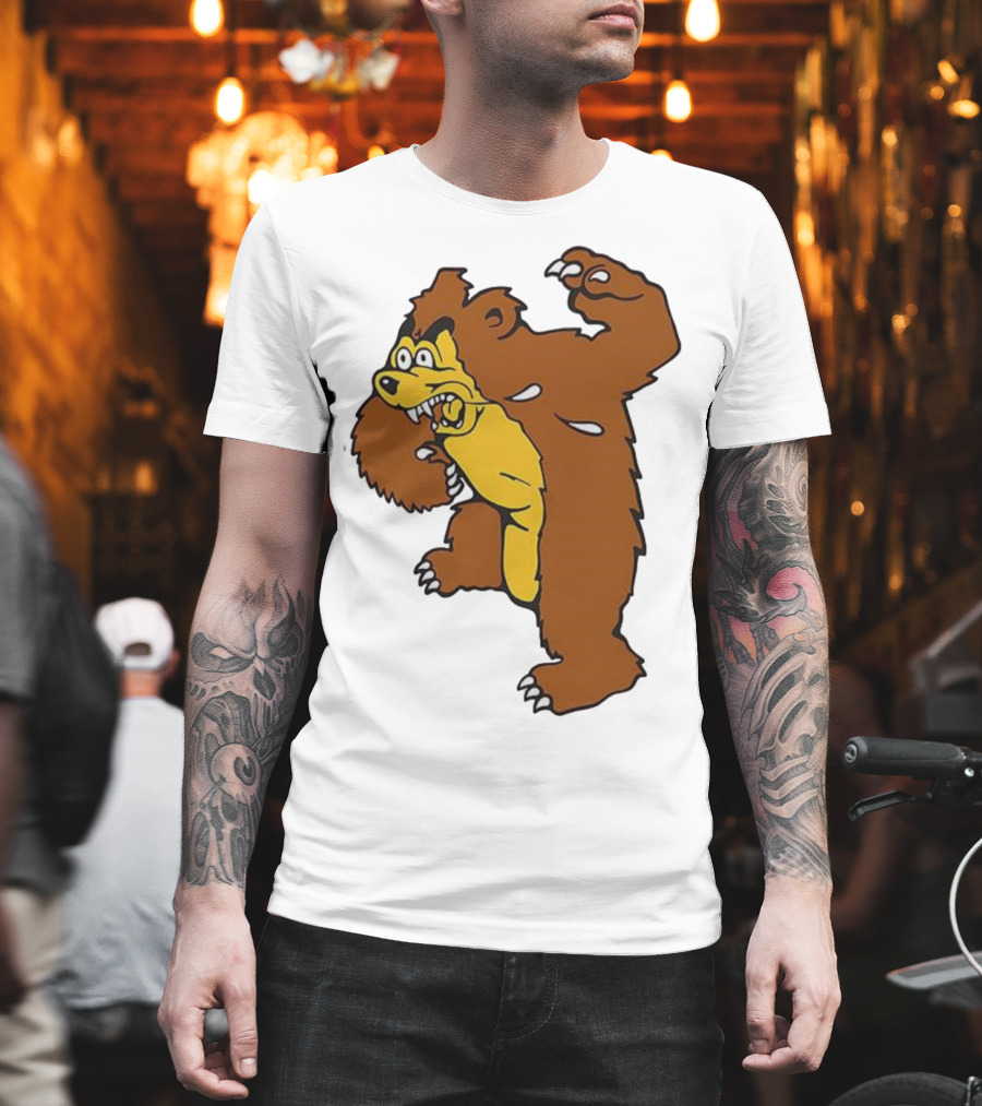 Montana Grizzlies Retro Monety Mascot Bear T-Shirt