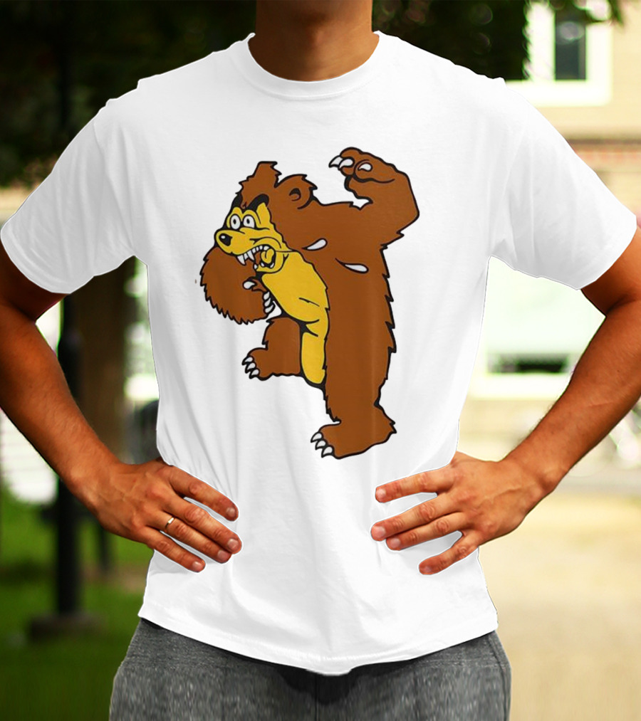 Montana Grizzlies Retro Monety Mascot Bear T-Shirt