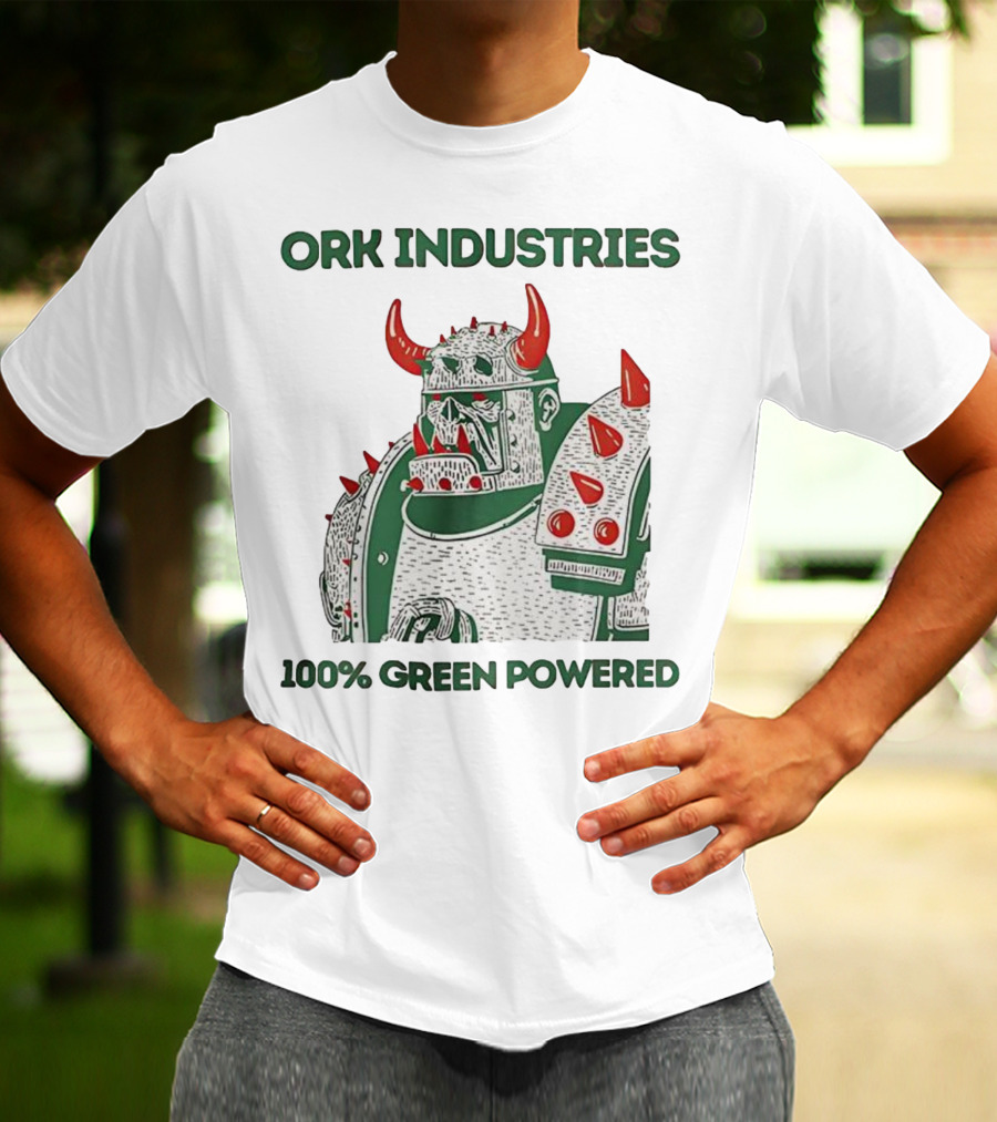 ORK Industries 100% Green Powered Orc Character Warrior T-Shirt