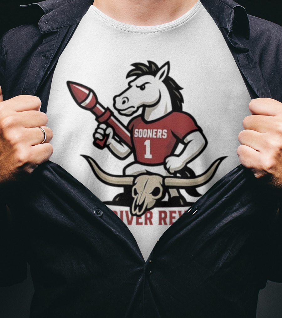 Red River Revenge Sooners Mascot College Game Day Football Rivalry T-Shirt