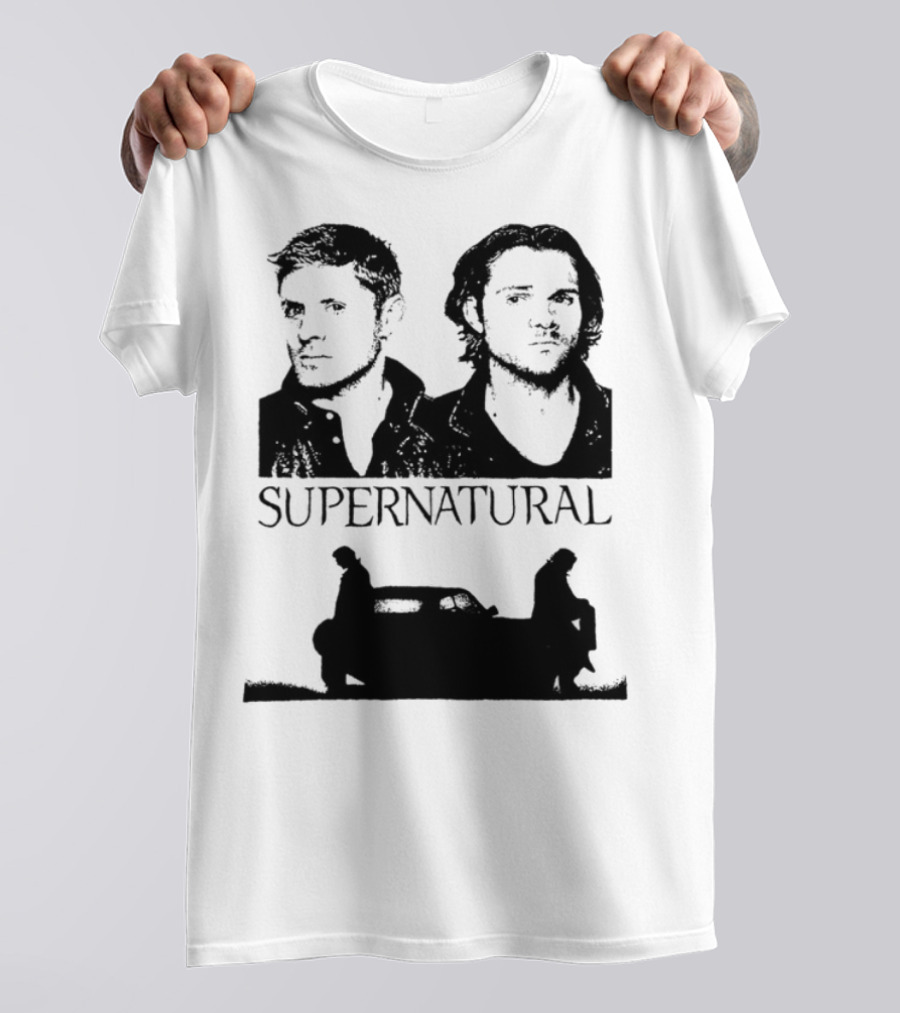 Sam And Dean Winchester Supernatural Impala Duo T-Shirt
