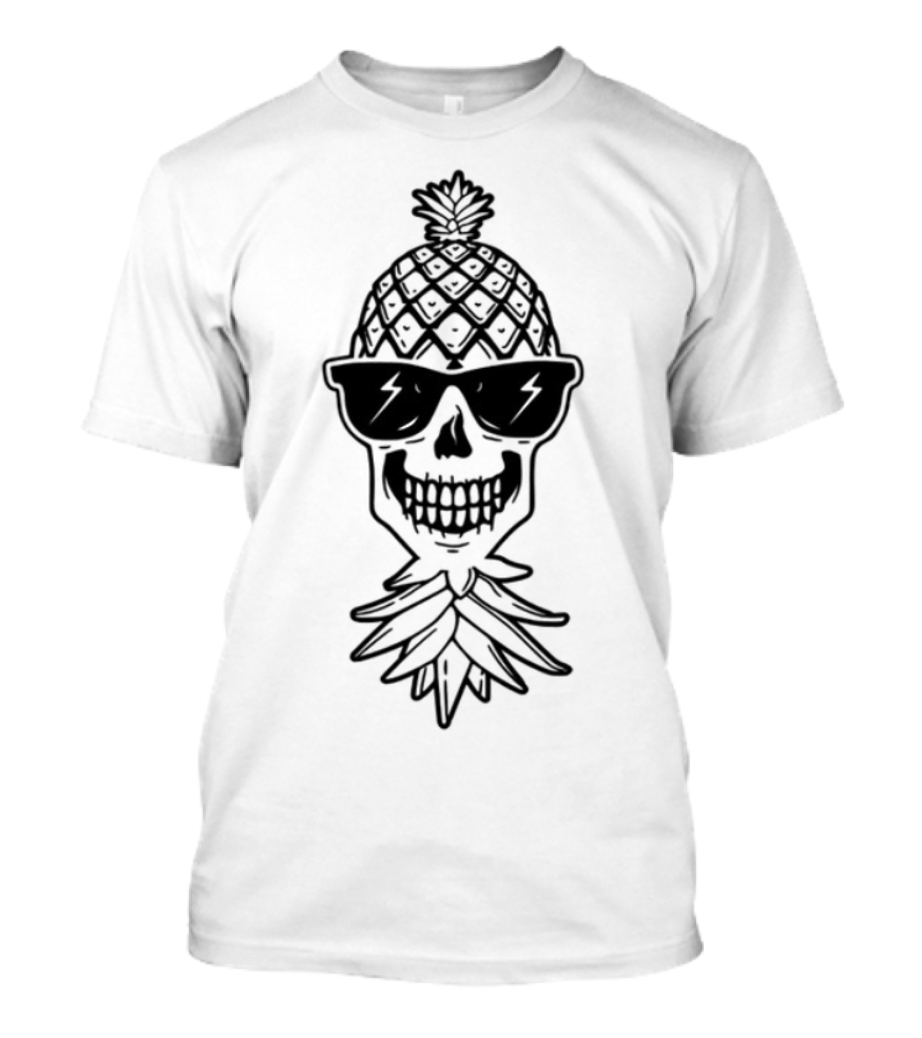 Theswingnation Podcast Pineapple Skeleton Skull Fusion T-Shirt