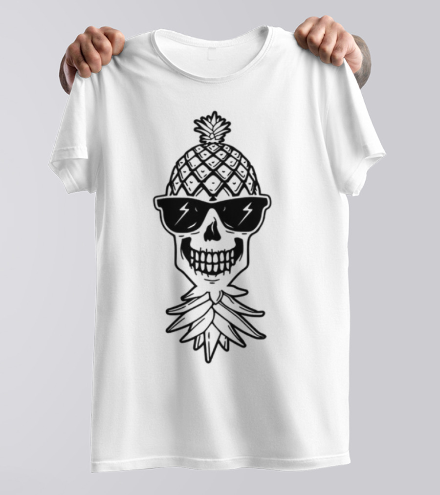 Theswingnation Podcast Pineapple Skeleton Skull Fusion T-Shirt