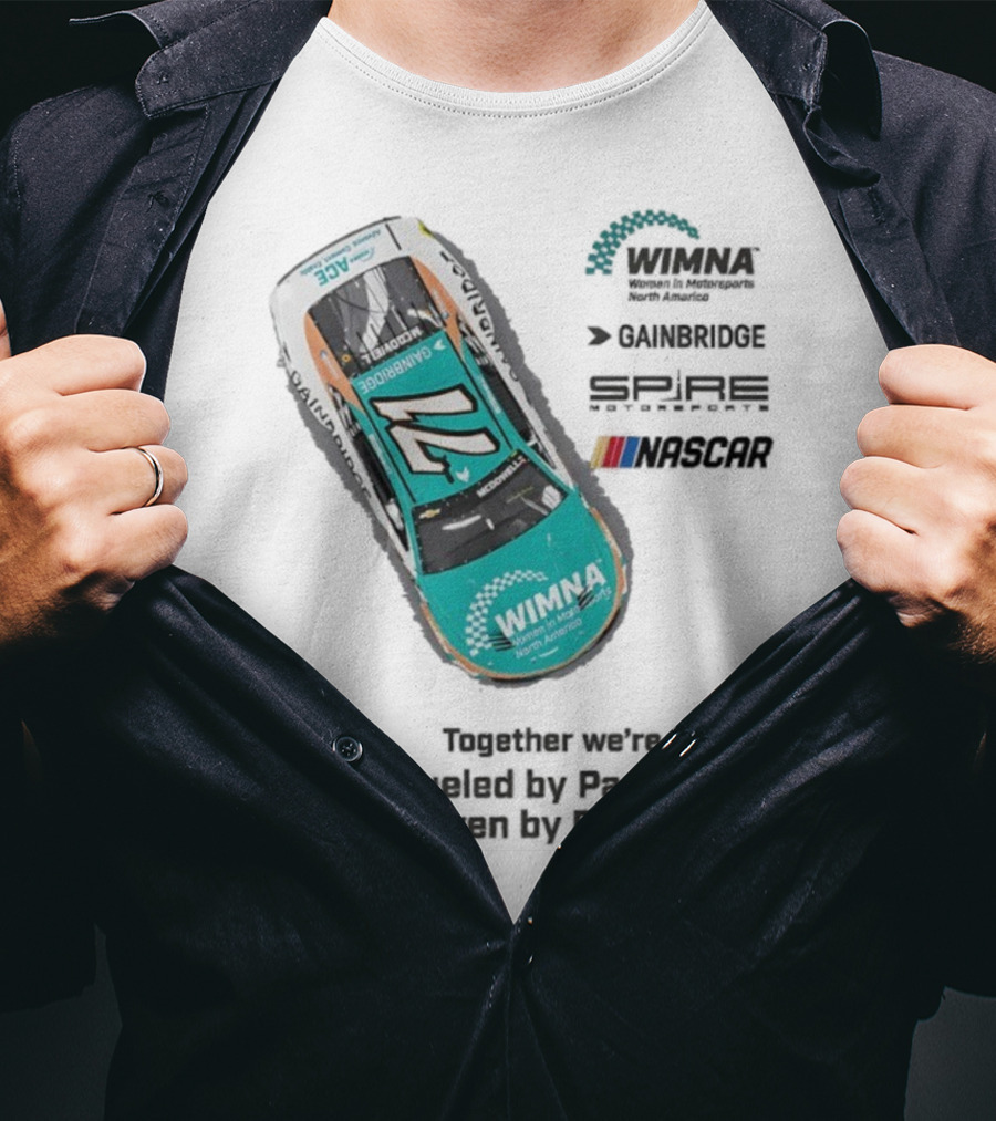 WIMNA Women In Motorsports North America Together We’re Fueled By Passion Driven By Purpose Racing Car Collaboration T-Shirt