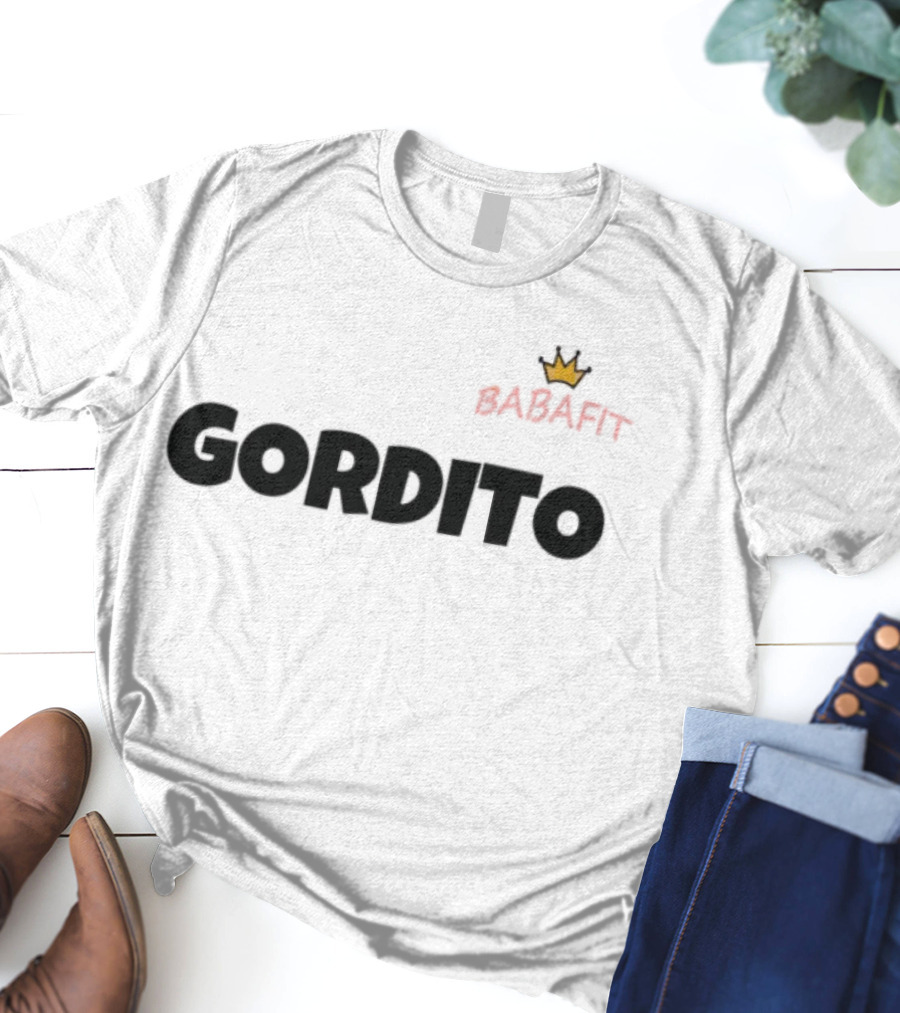 Babafit Gordito Crown Motif T-Shirt
