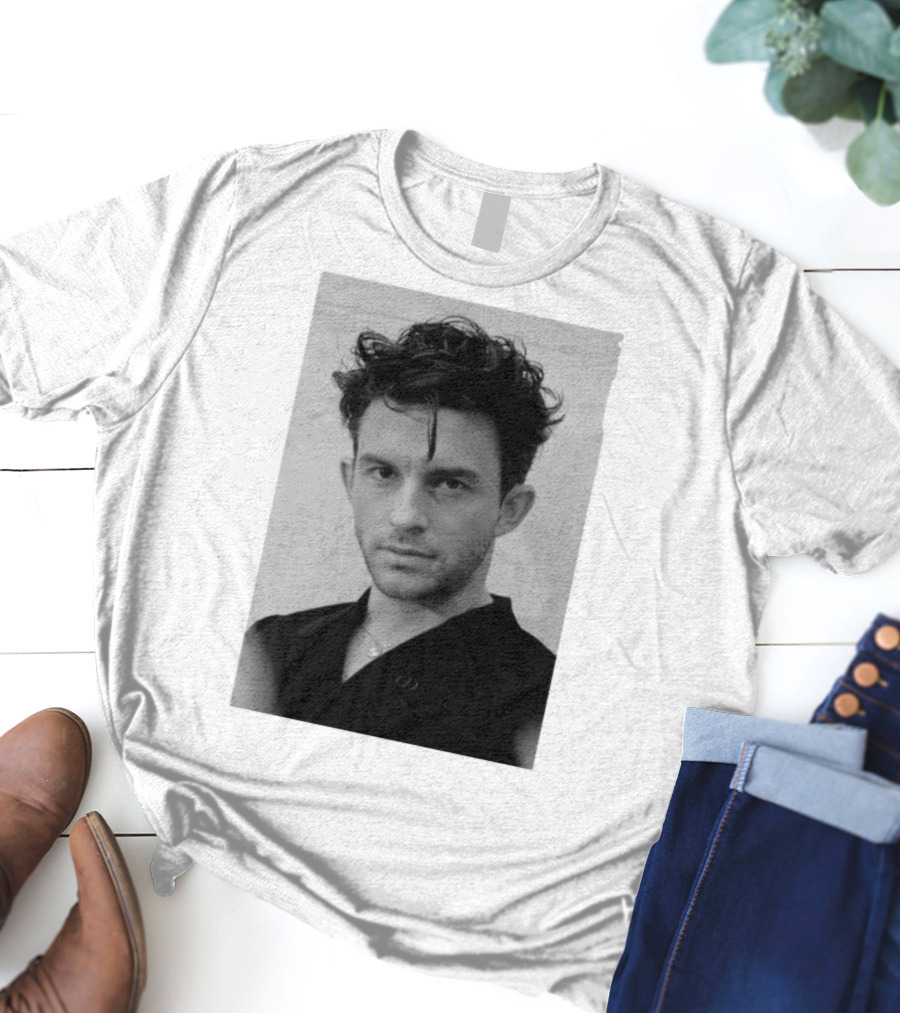 Jonathan Bailey Black And White Photography Portrait T-Shirt