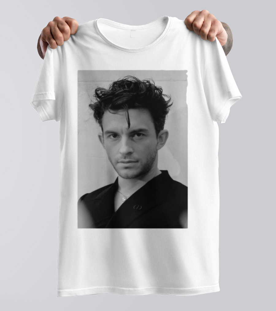 Jonathan Bailey Black And White Photography Portrait T-Shirt