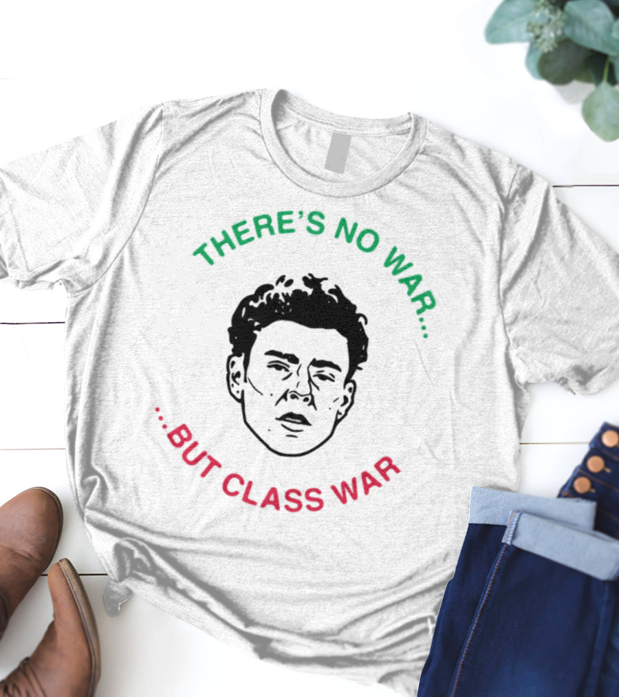 Luigi There's No War But Class War Text Iconic Green Red T-Shirt