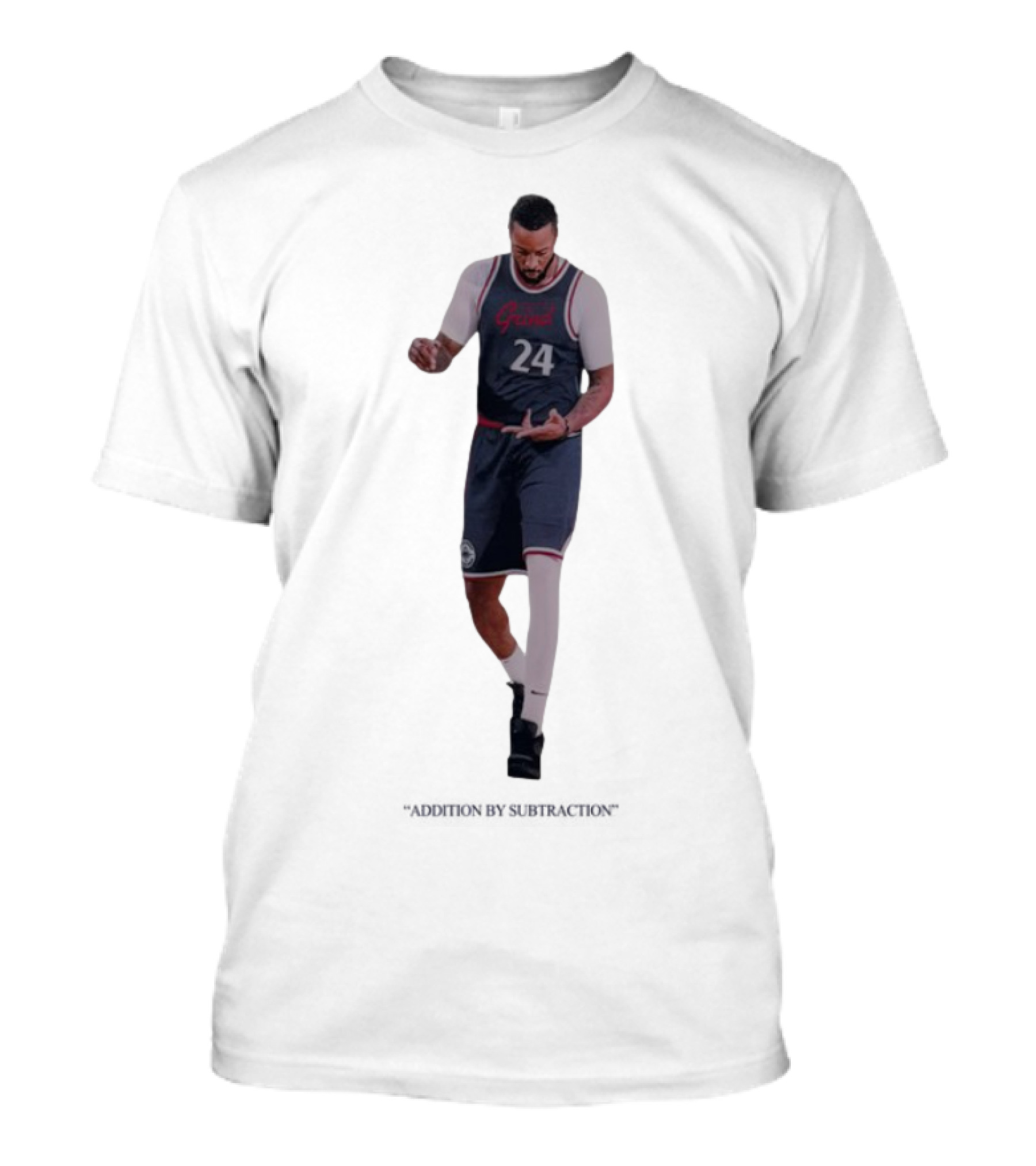 Norman Powell Grind 24 Basketball Addition By Subtraction T-Shirt