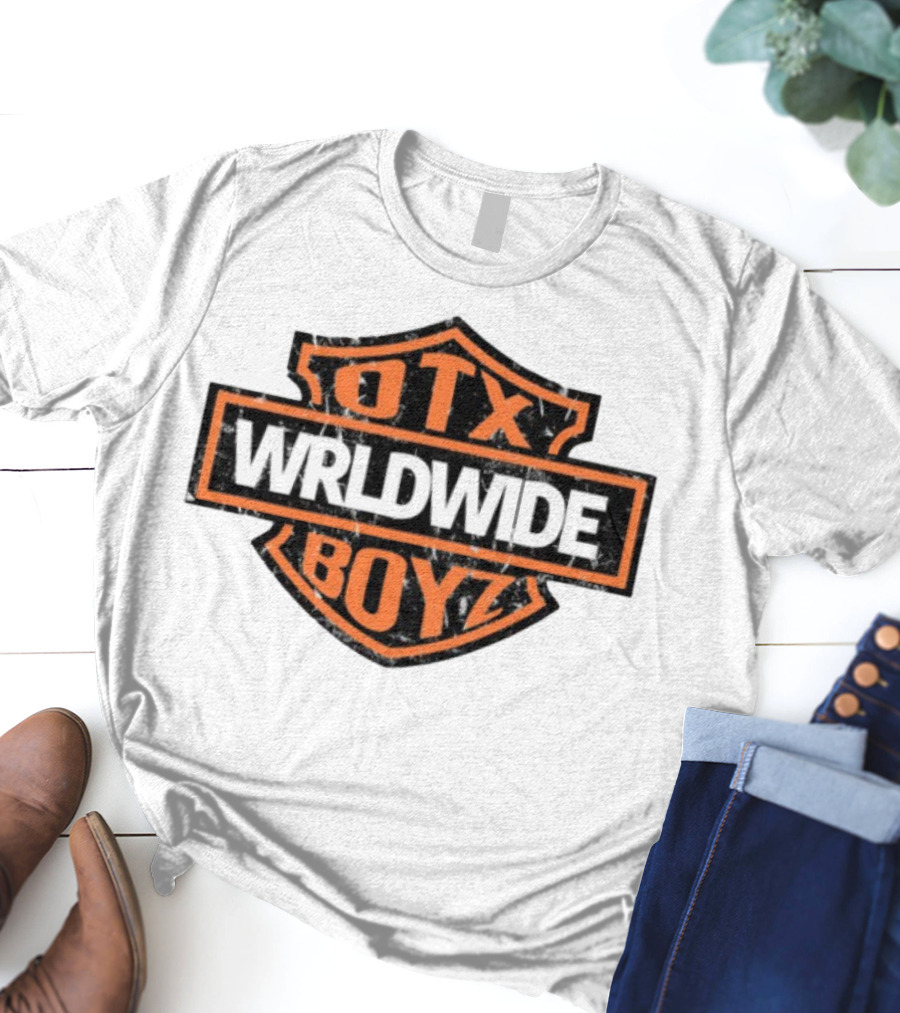 Otxboyz Wrldwide Grunge Badge Style T-Shirt