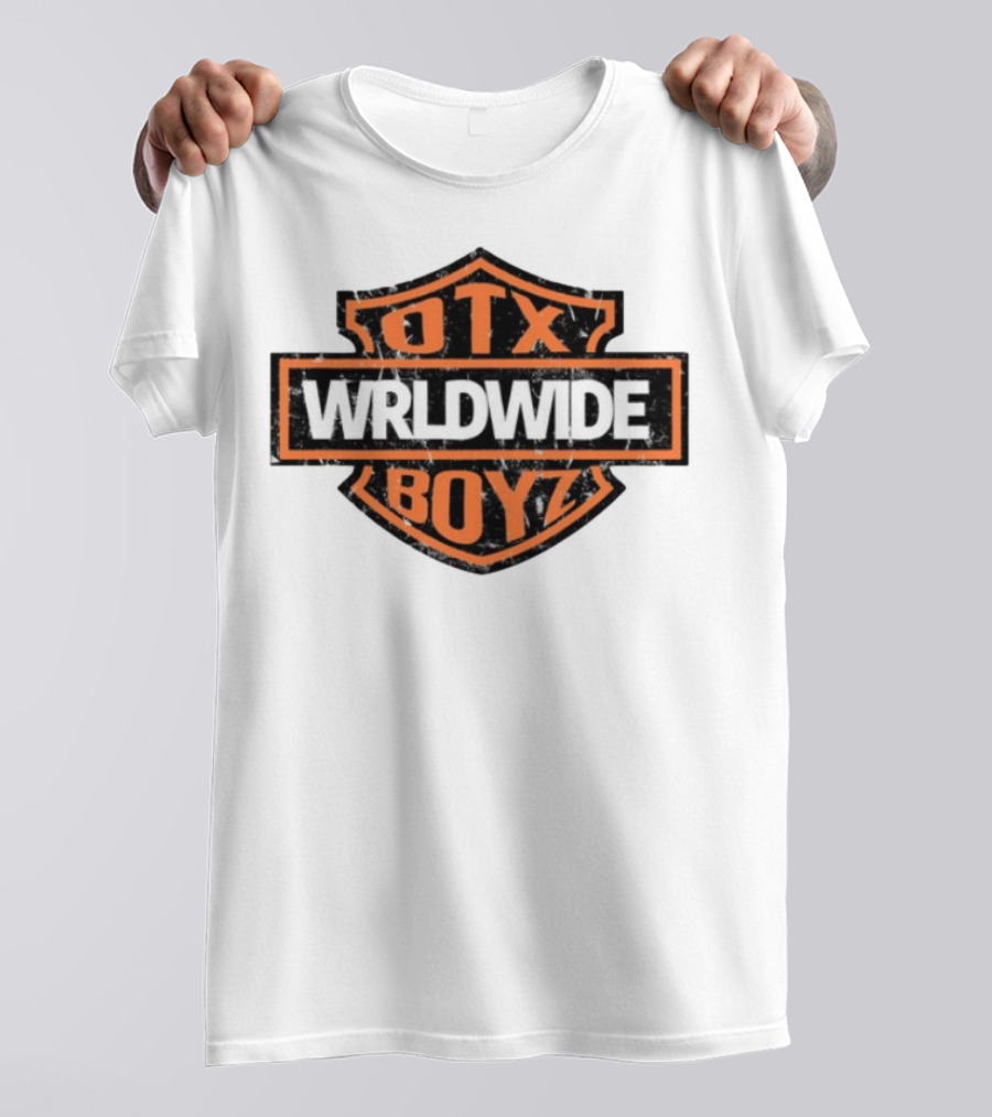 Otxboyz Wrldwide Grunge Badge Style T-Shirt