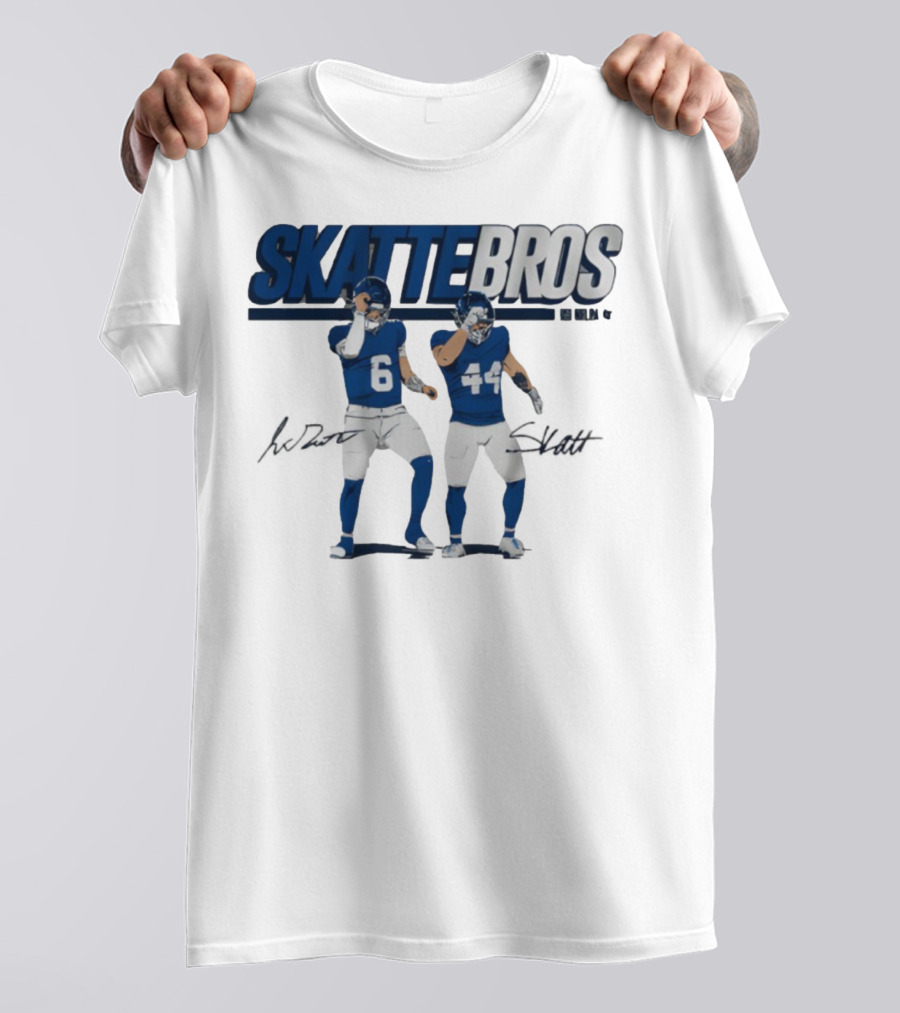 Skattebros Signature Jaxson Dart Cam Skattebo Football Players T-Shirt