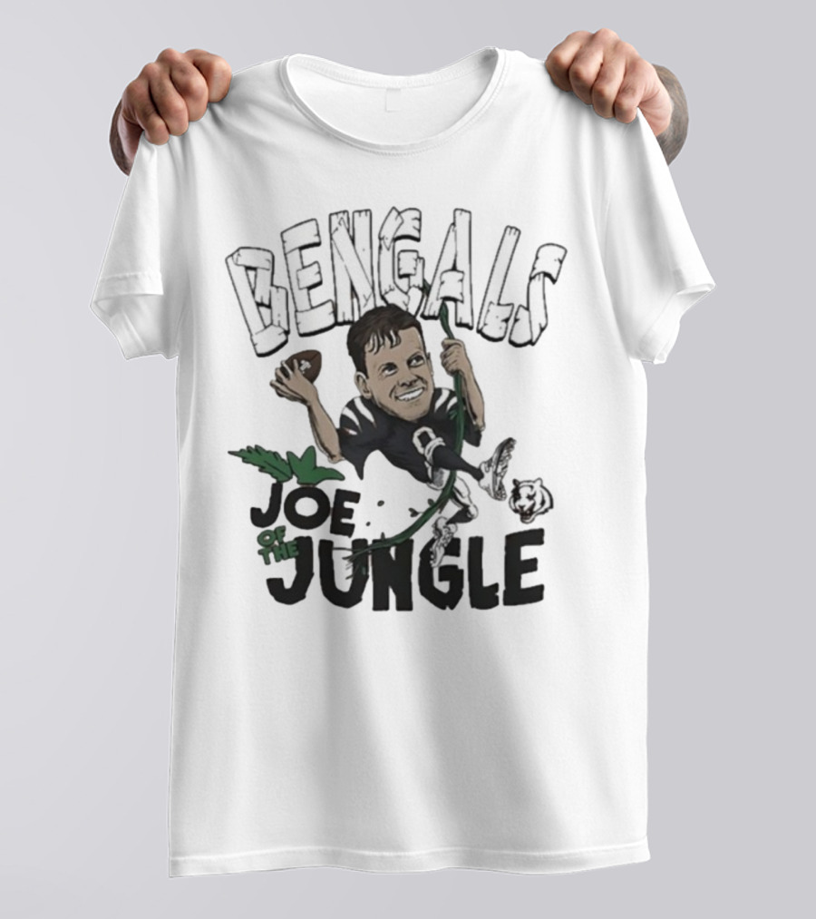 Bengals Joe Of The Jungle Caricature Football Player Artwork T-Shirt