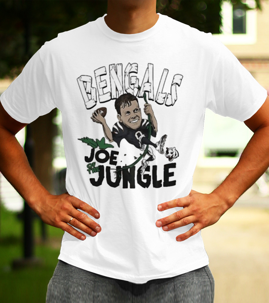 Bengals Joe Of The Jungle Caricature Football Player Artwork T-Shirt