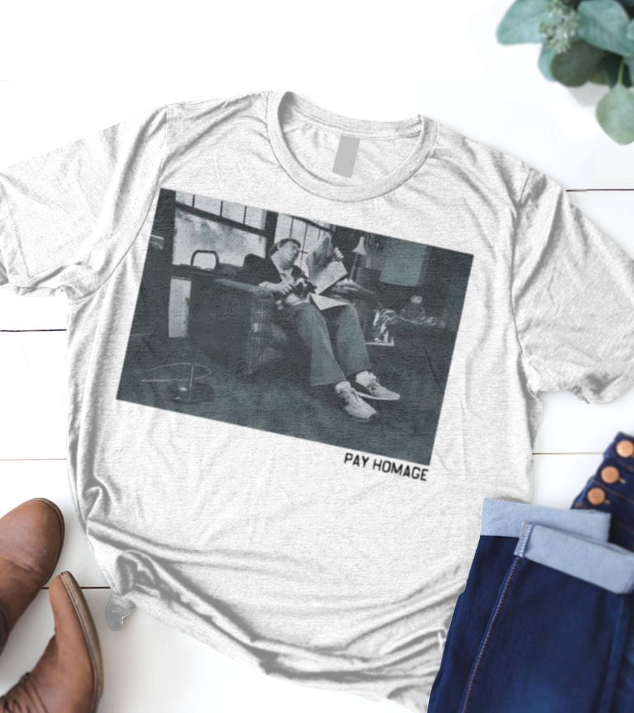 John Candy Relaxing In Comfy Chair Reading In Classic Setting T-Shirt