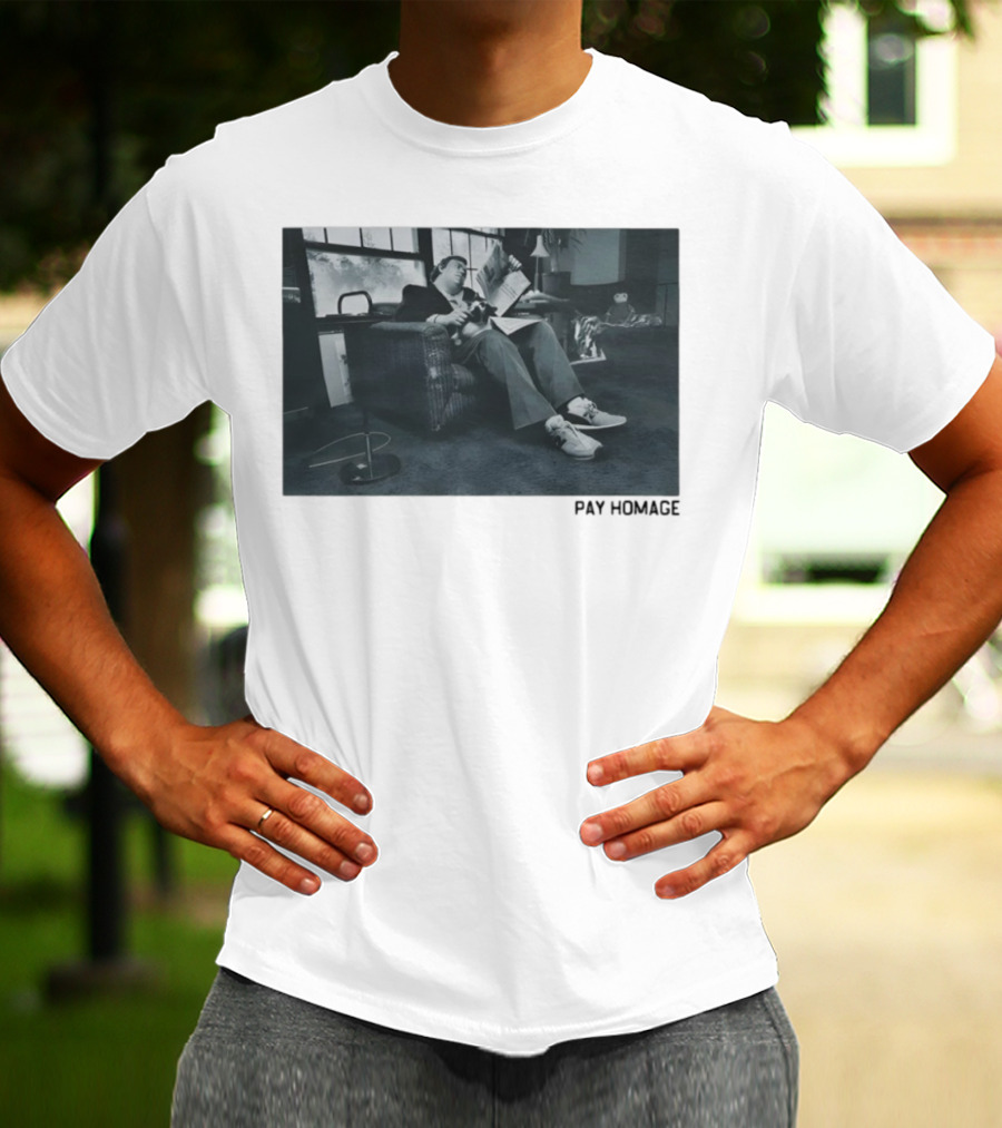 John Candy Relaxing In Comfy Chair Reading In Classic Setting T-Shirt