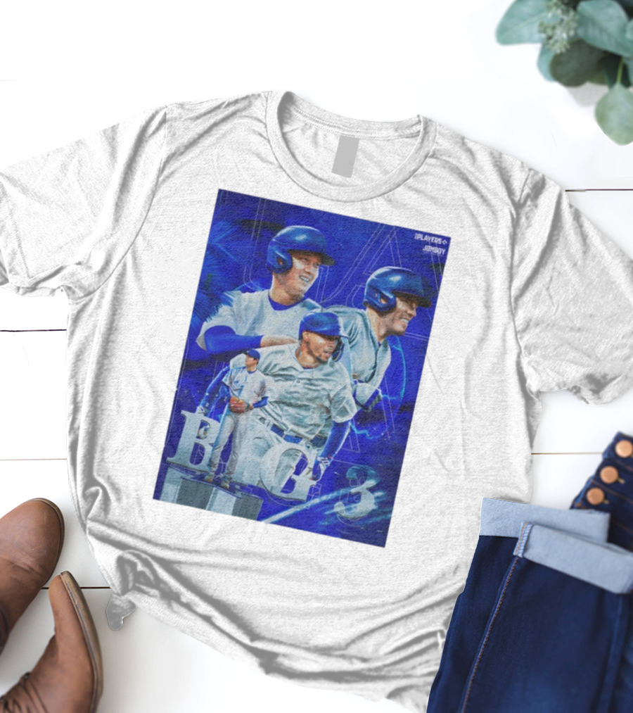 LA Big 3 IPlayers Jomboy Baseball Theme T-Shirt