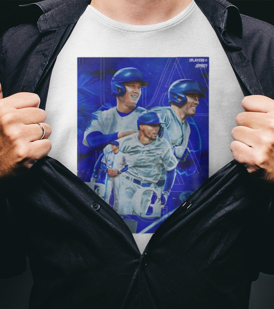 LA Big 3 IPlayers Jomboy Baseball Theme T-Shirt