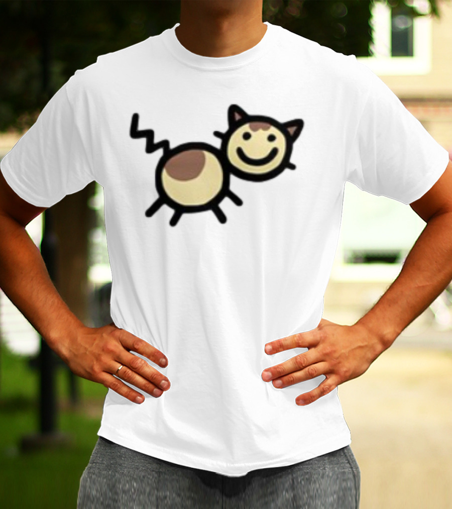 Mummyjoe Cheesepuff Happy Cow Cat Image T-Shirt