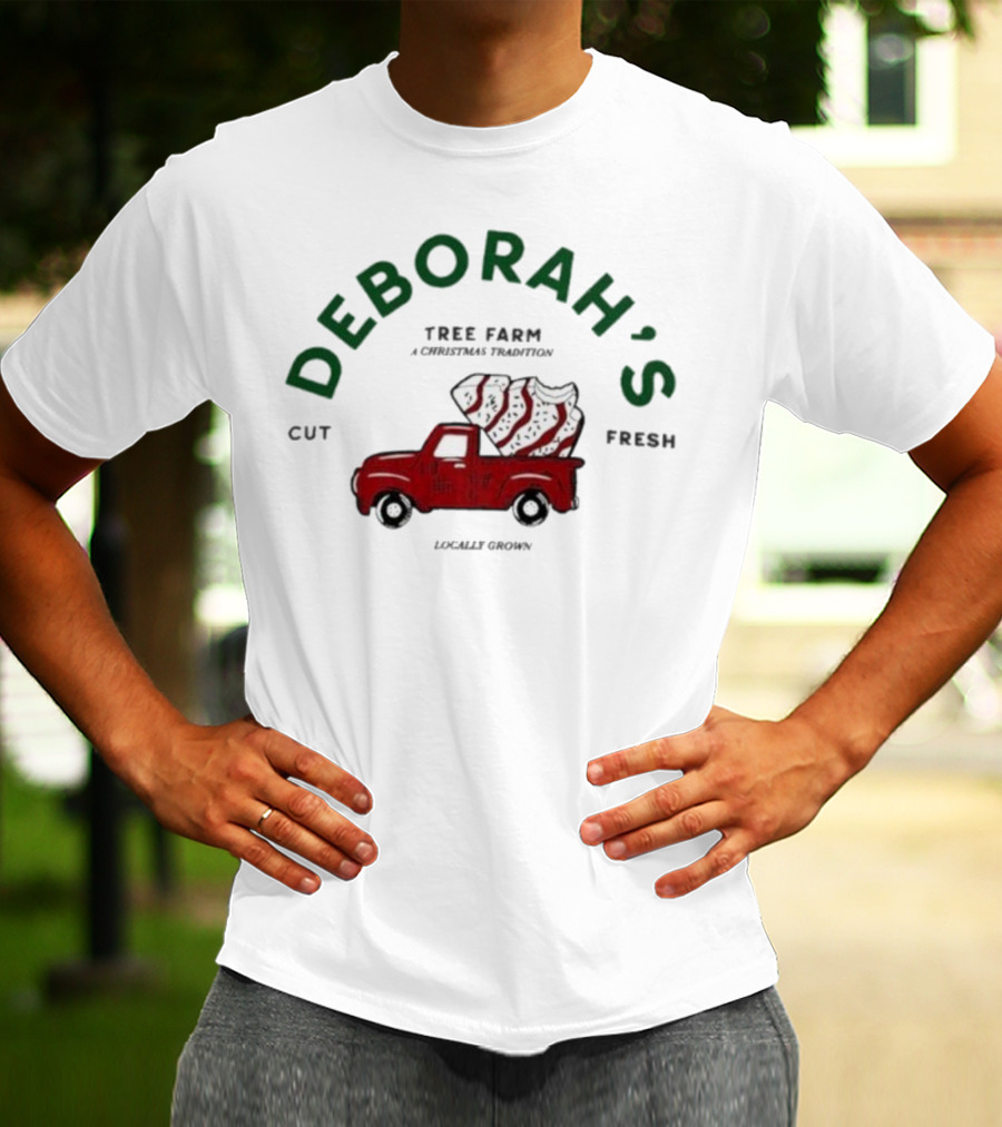 Deborah’s Tree Farm A Christmas Tradition Cut Fresh Locally Grown Holiday Truck T-Shirt