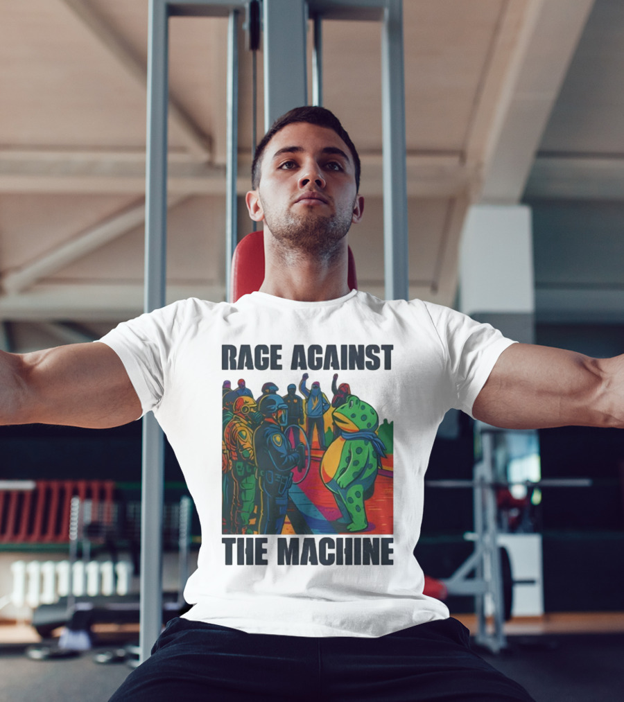 Rage Against The Machine Portland Frog Anti-ICE Protest Imagery T-Shirt