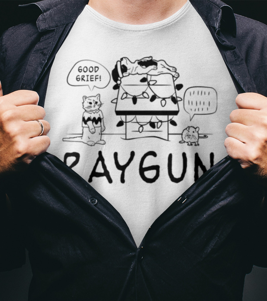 Raygun Good Grief Light-Up Holiday Ugly House T-Shirt
