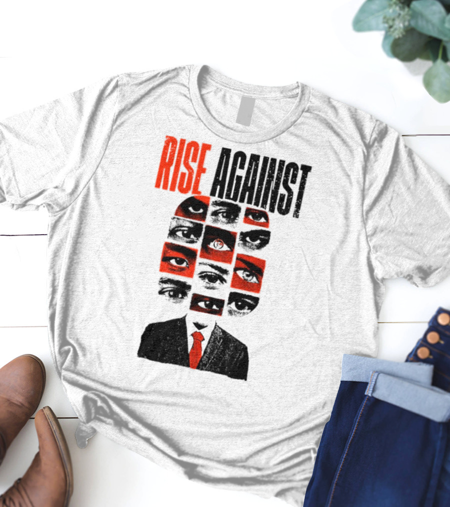 Rise Against Big Brother Surveillance Eyes Suit T-Shirt