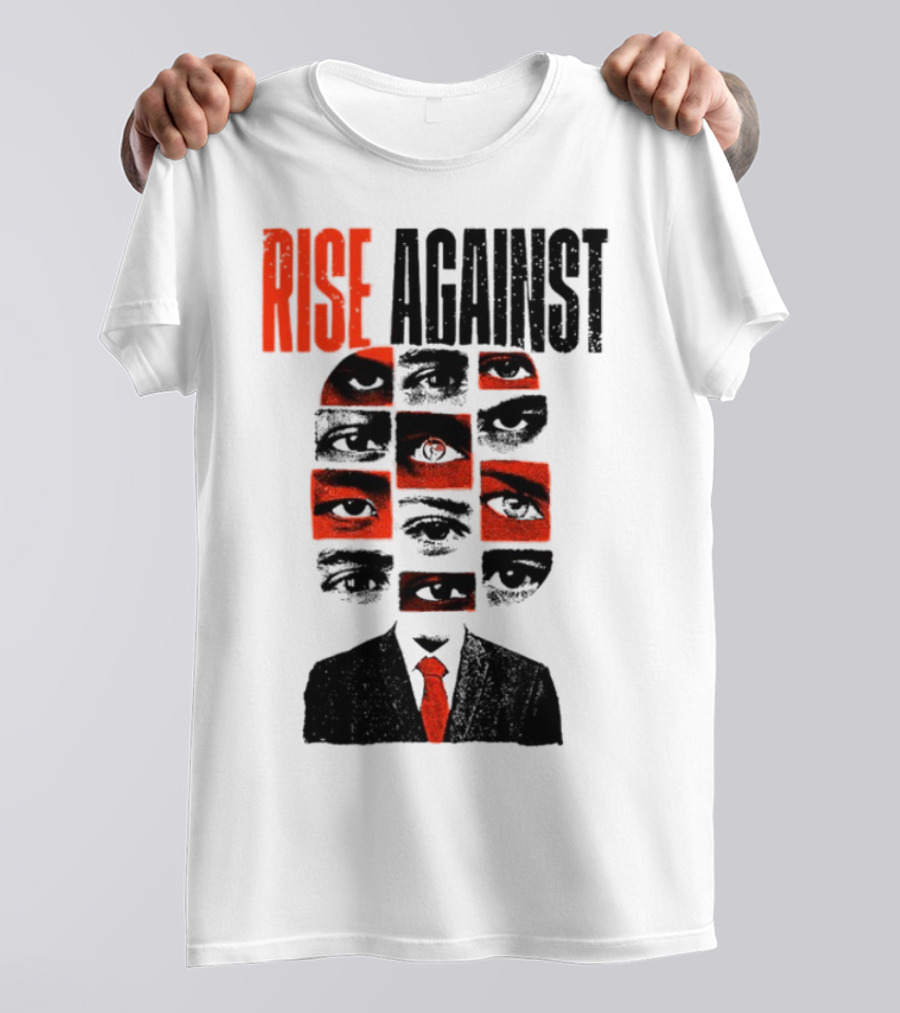 Rise Against Big Brother Surveillance Eyes Suit T-Shirt