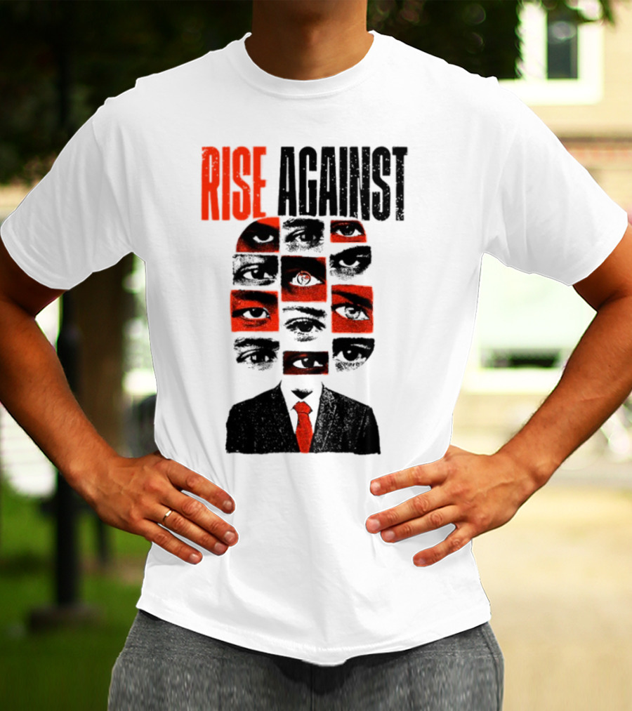 Rise Against Big Brother Surveillance Eyes Suit T-Shirt