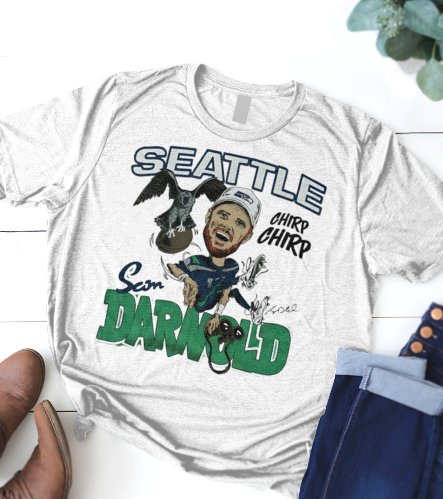 Seattle Seahawks Sam Darnold Chirp Chirp Signature T-Shirt