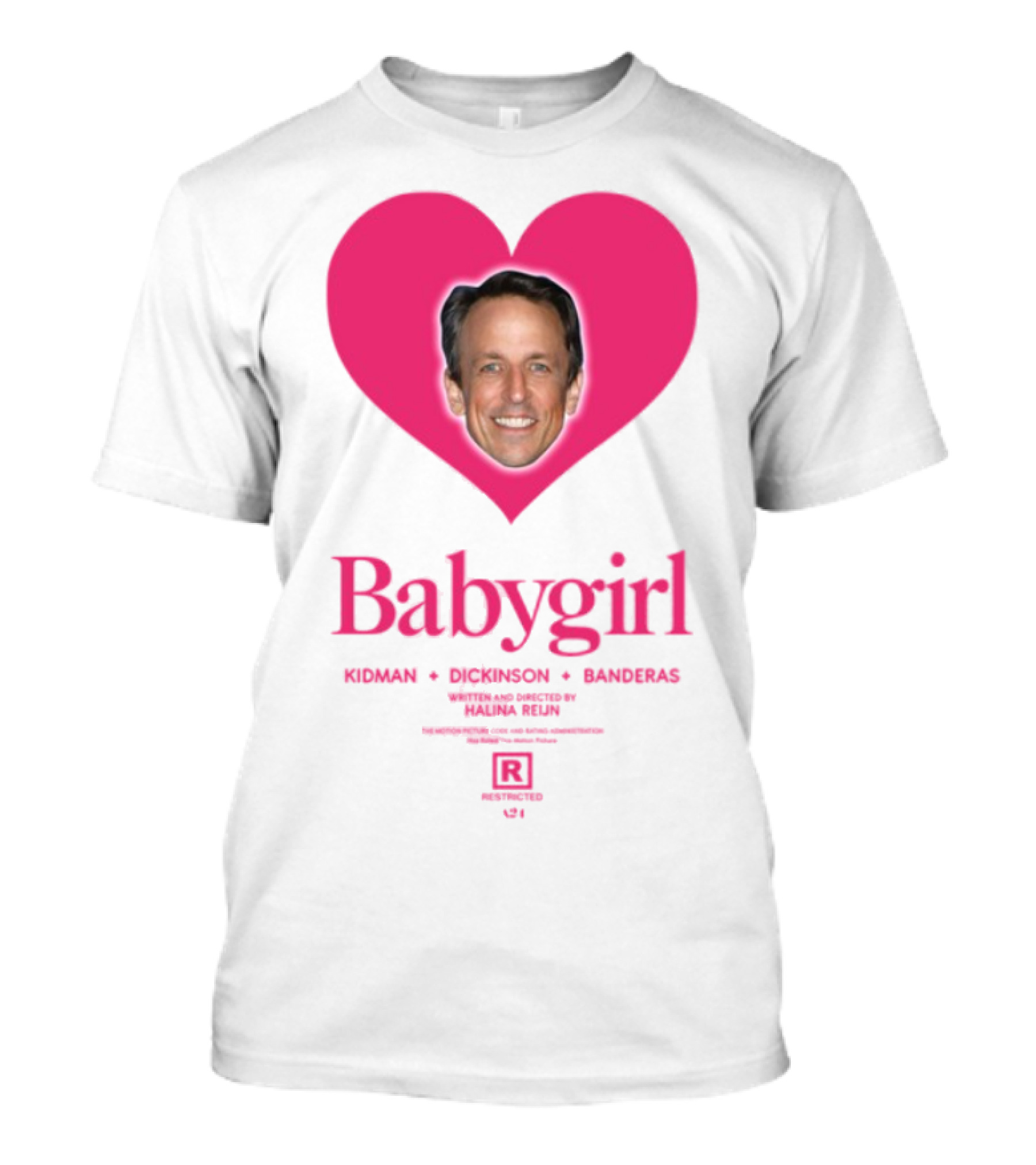 Seth Meyers Babygirl Heart Design T-Shirt