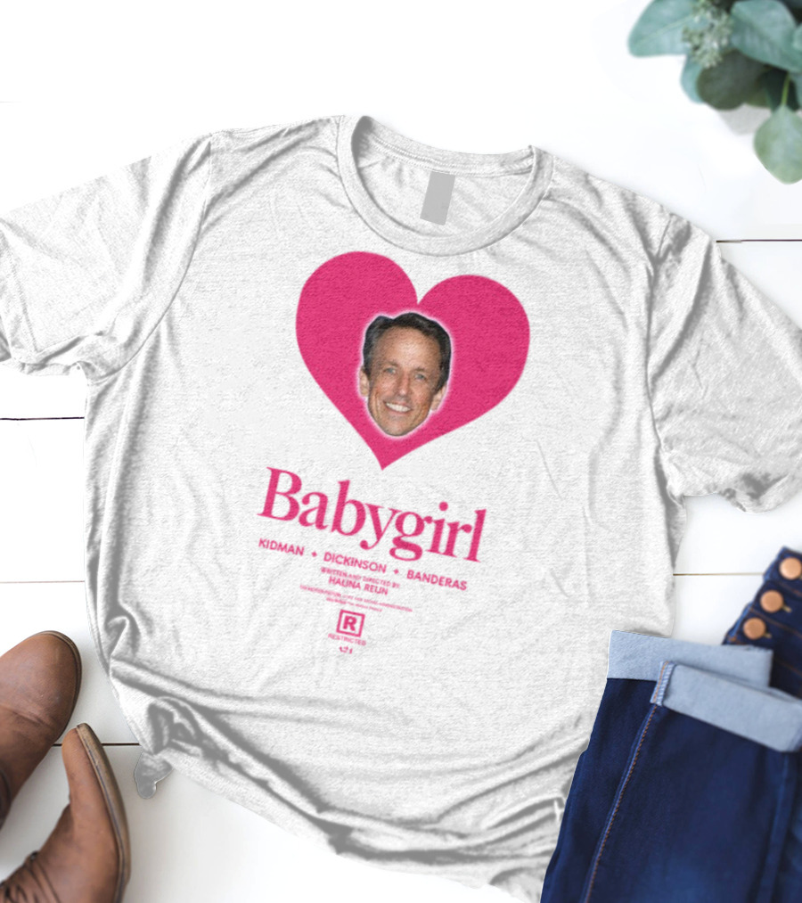 Seth Meyers Babygirl Heart Design T-Shirt
