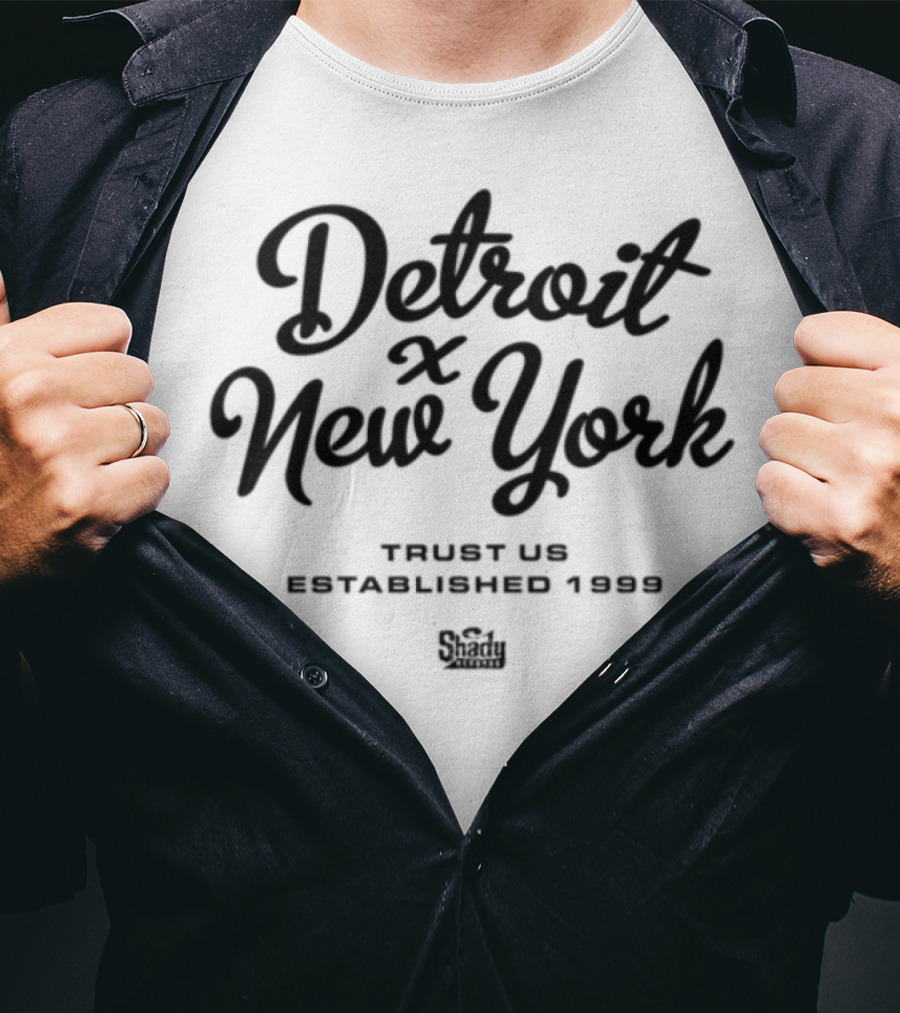 Detroit New York Trust Us Established 1999 Shady Records Anniversary T-Shirt