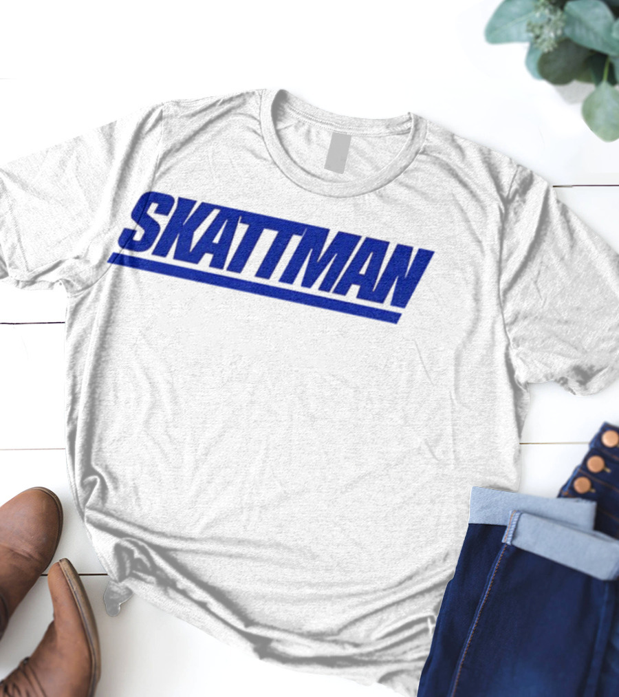 SKATTMAN Cam Skattebo New York Giants Team Spirit T-Shirt