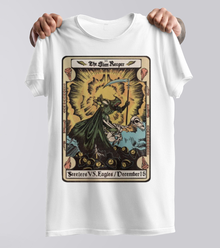 The Slim Reaper Steelers VS Eagles December 15 T-Shirt