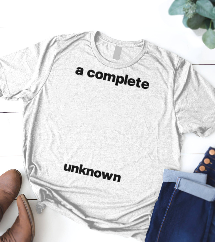 Timothée Chalamet A Complete Unknown Monochrome Style T-Shirt