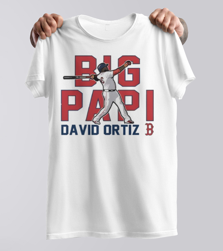 Big Papi David Ortiz Red Sox Cooperstown Player Classic Baseball T-Shirt