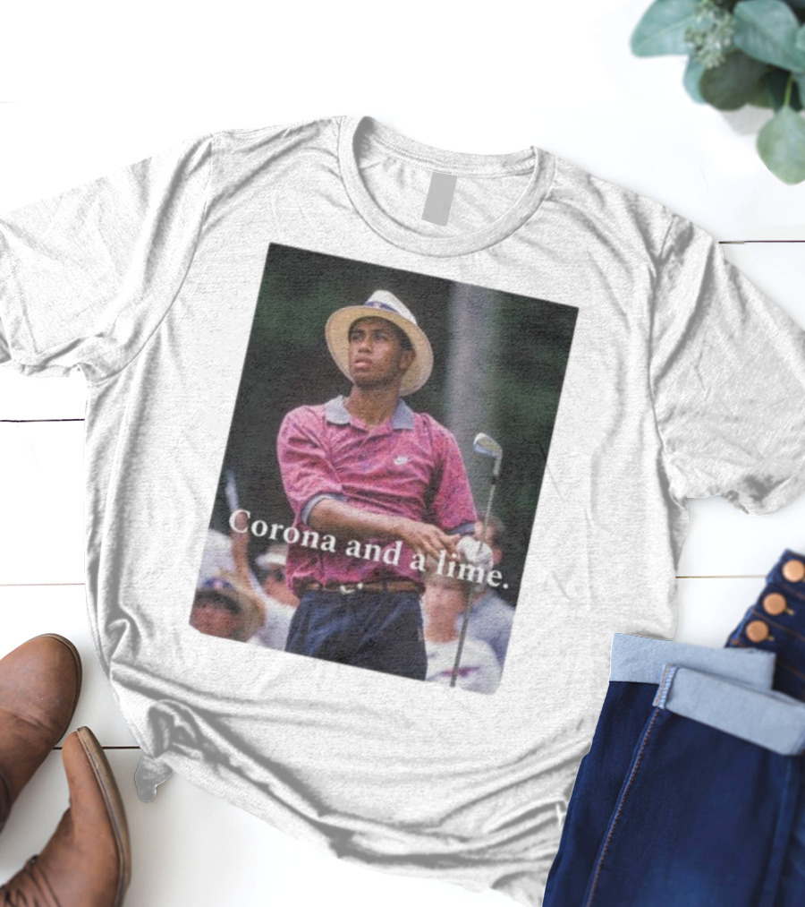 Corona And A Lime Golf Legend Iconic Style T-Shirt