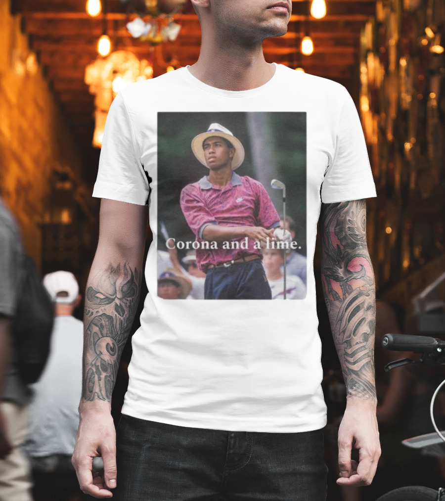Corona And A Lime Golf Legend Iconic Style T-Shirt