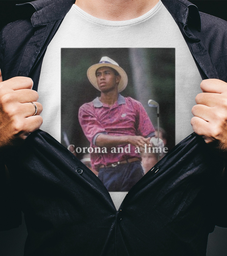 Corona And A Lime Golf Legend Iconic Style T-Shirt