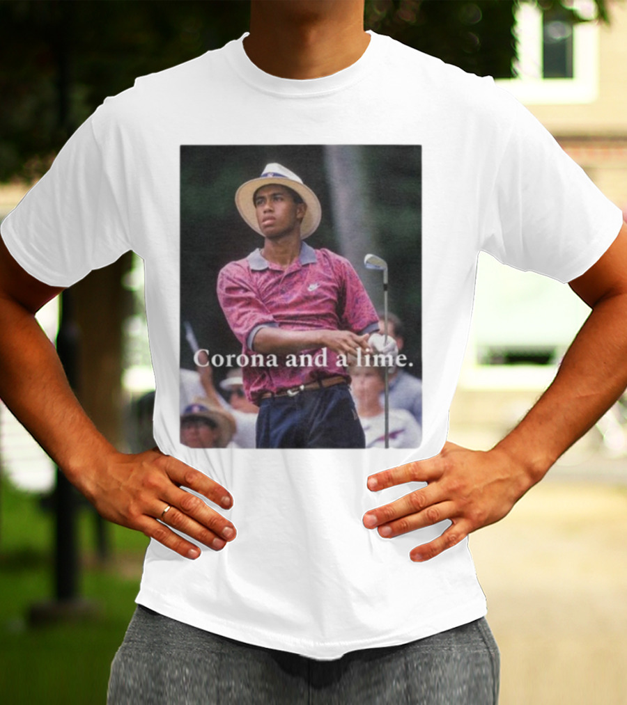 Corona And A Lime Golf Legend Iconic Style T-Shirt